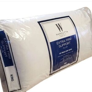 New Wamsutta Extra Firm Support Pillow - White (King)